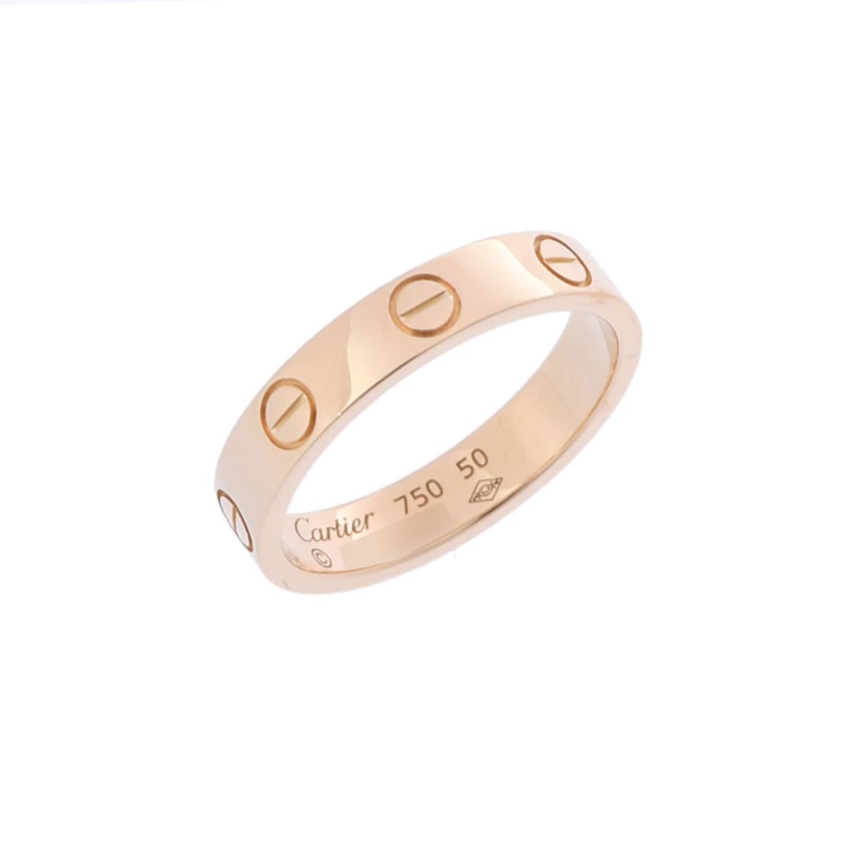 カルティエ ミニラブリング #50 ゴールド K18イエローゴールド YG レディース ジュエリー 【中古】【jewelry】