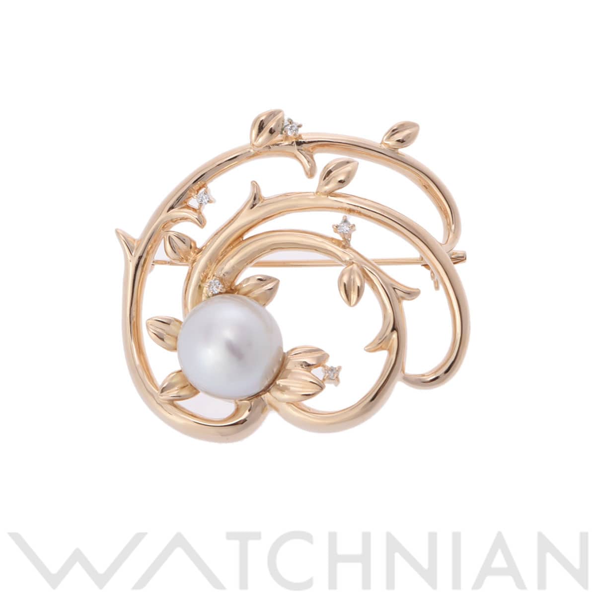 タサキ パール ブローチ ゴールド K18イエローゴールド YG レディース ジュエリー 【中古】【jewelry】