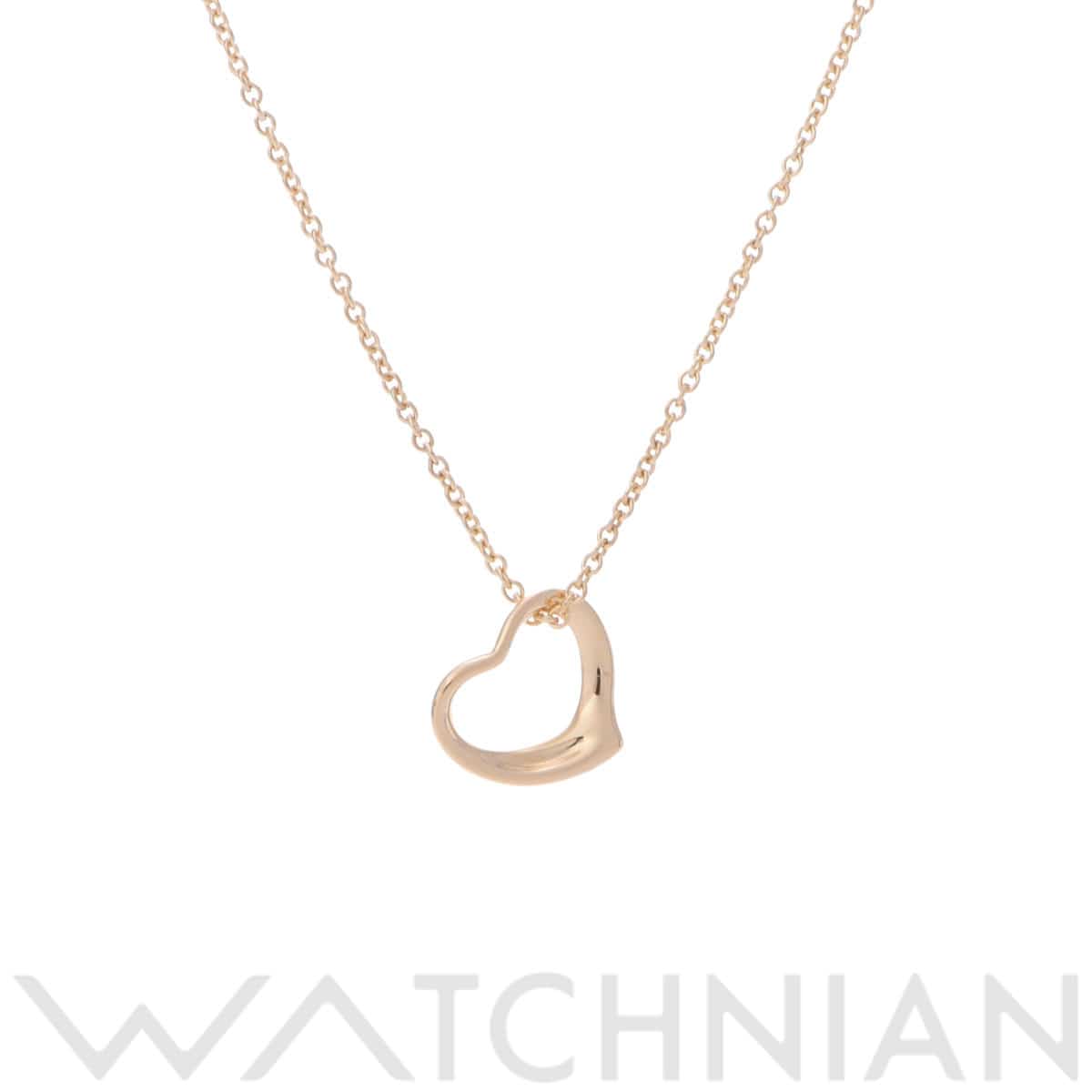 ティファニー オープンハート ネックレス  ゴールド K18イエローゴールド YG レディース ジュエリー 【中古】【jewelry】