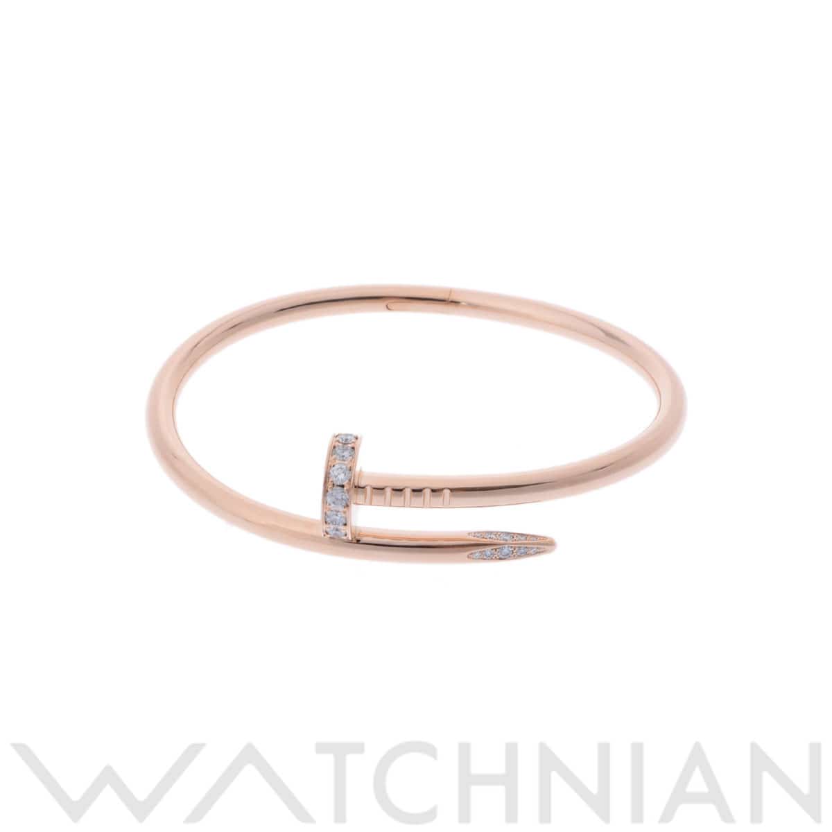 カルティエ ジュストアンクルブレスレット #15 ゴールド K18ピンクゴールド PG レディース ジュエリー 【中古】【jewelry】