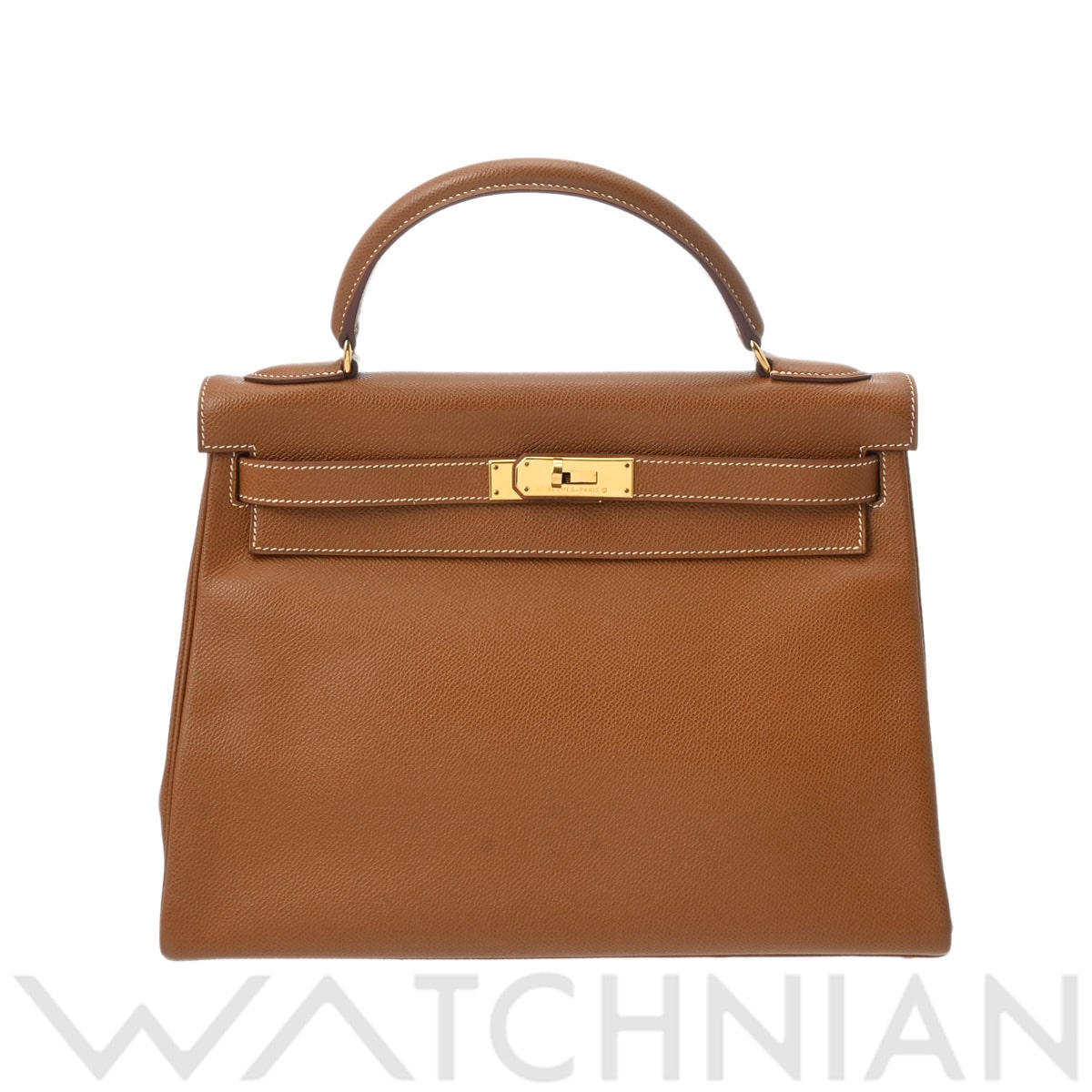 エルメス ケリー32 内縫い ゴールド/ゴールド金具 クシュベル レディース バッグ 【中古】【bag】