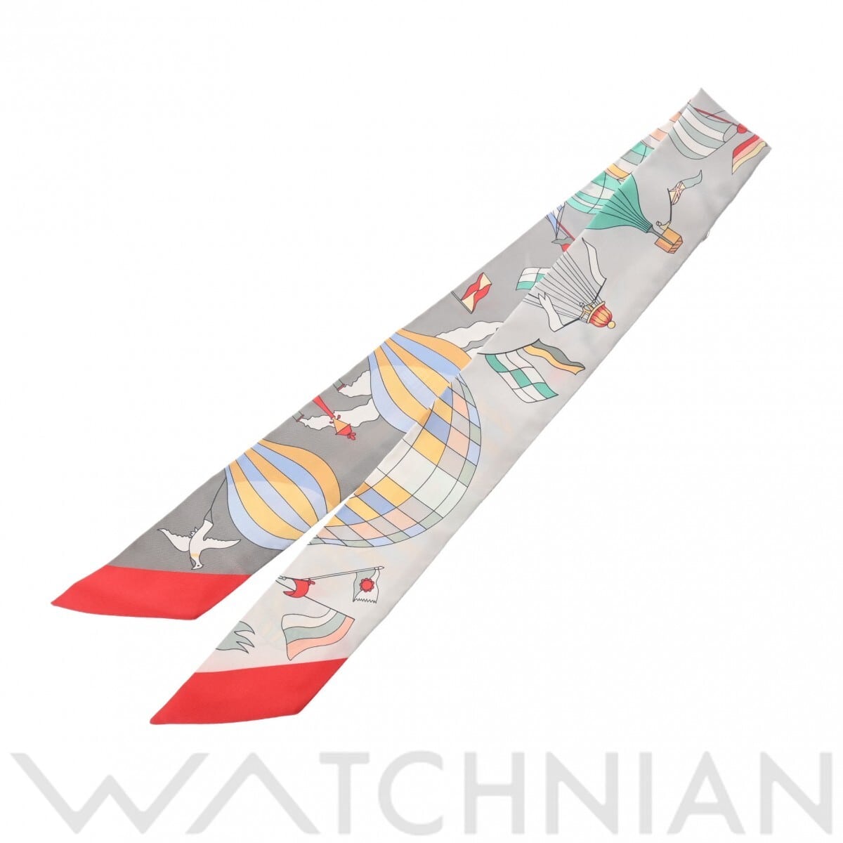 エルメス ツイリー LES FOLIES DU CIEL マルチカラー 061722S シルク100％ レディース 【新品】【other】