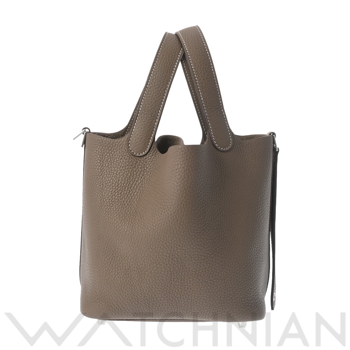 エルメス ピコタン ロック PM  エトゥープ/パラジウム金具 トリヨンクレマンス レディース バッグ 【中古】【bag】