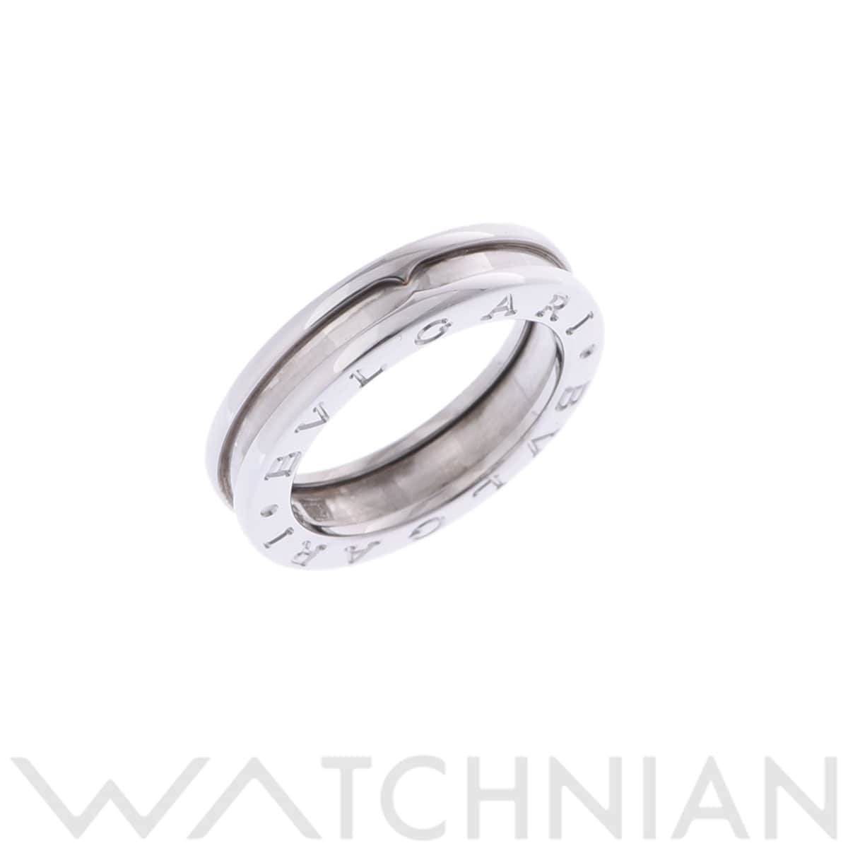 ブルガリ B.ZERO1 ナローリング #51 シルバー K18ホワイトゴールド WG レディース ジュエリー 【中古】【jewelry】