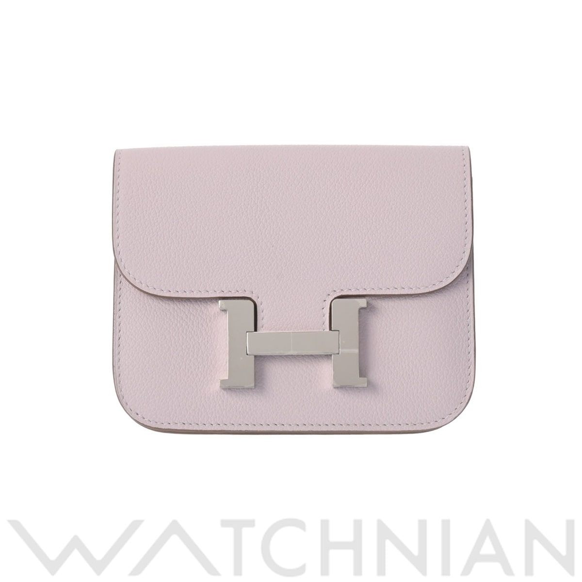 エルメス コンスタンス スリム モーヴペール/パラジウム金具 エバーカラー レディース 財布 【新品】【purse】