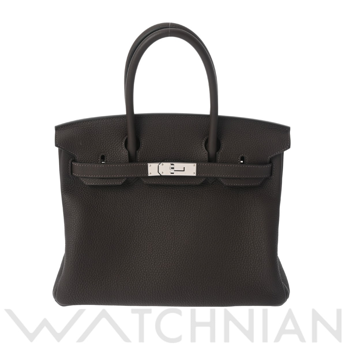 エルメス バーキン 30 ヴェルソ エベンヌ/トフィ/パラジウム金具 トゴ レディース バッグ 【中古】【bag】