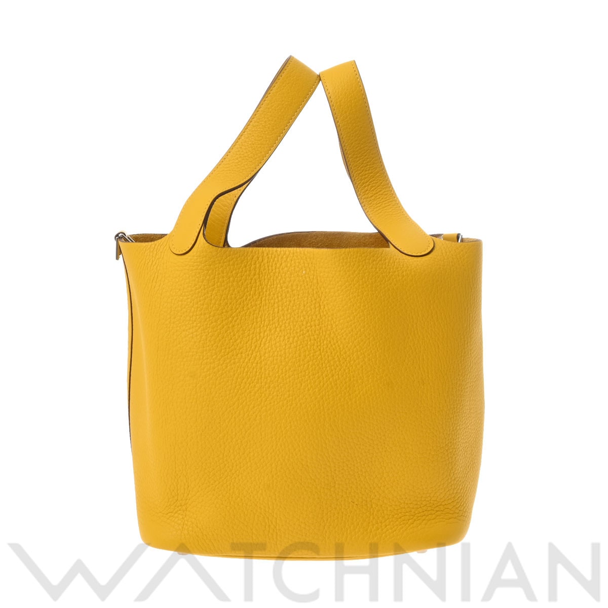 エルメス ピコタン ロック MM ジョーヌ/パラジウム金具 トリヨンクレマンス レディース バッグ 【中古】【bag】
