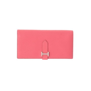 エルメス ベアン スフレ ローズアザレ シェーブル レディース 財布 【中古】【purse】