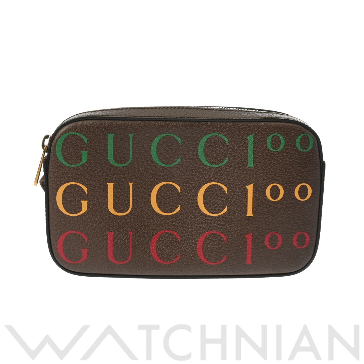 グッチ ベルトバッグ 100周年記念 ブラウン 602695 レザー レディース バッグ 【中古】【bag】