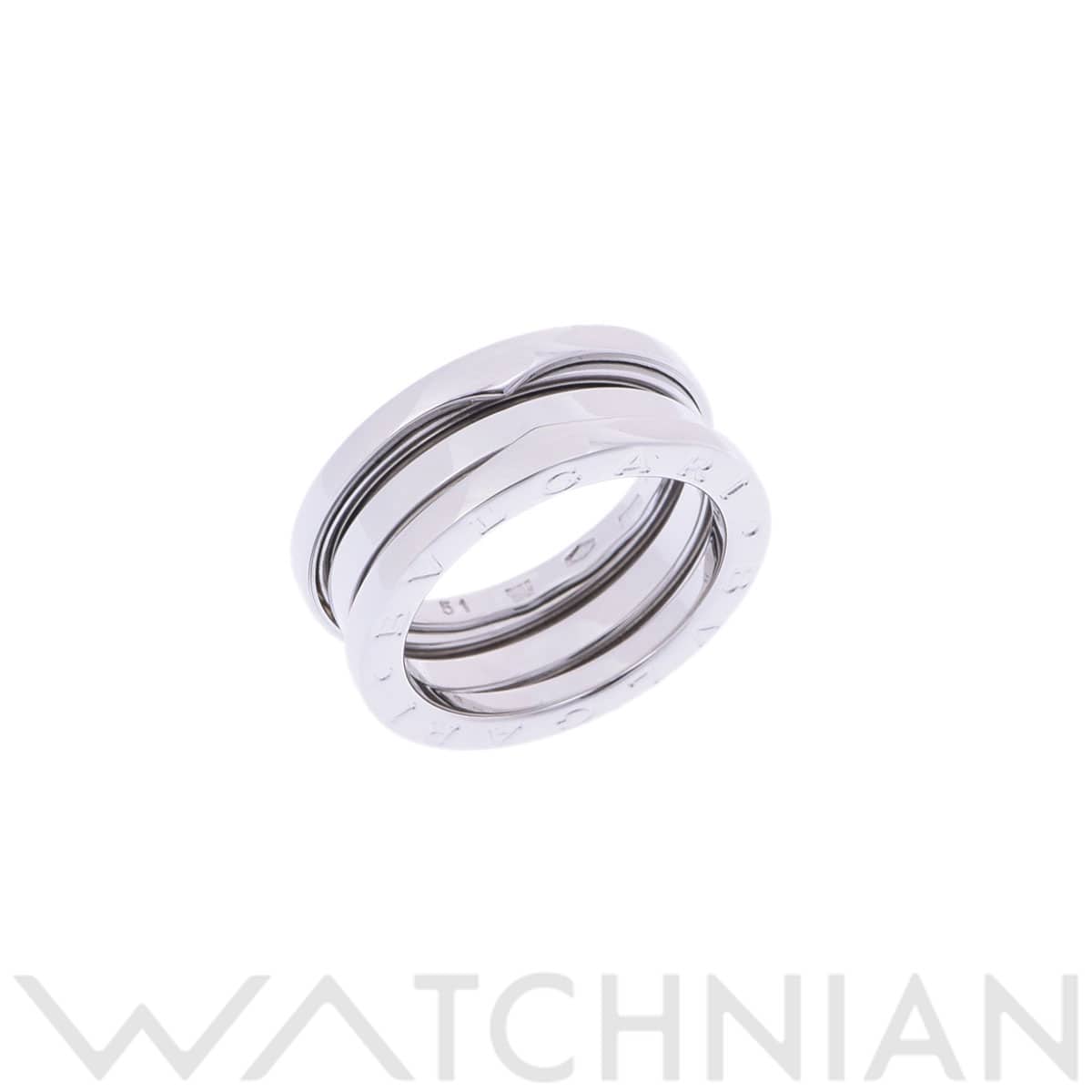ブルガリ B.ZERO1 リング #51 シルバー K18ホワイトゴールド WG レディース ジュエリー 【中古】【jewelry】