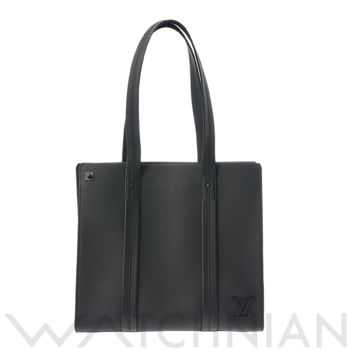 ルイ ヴィトン LVアエログラム テイクオフ トート ノワール M57308 グレインドカーフレザー メンズ バッグ 【中古】【bag】