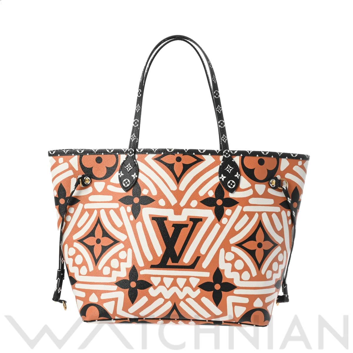 ルイ ヴィトン LVクラフィティ ネヴァーフル MM クレーム/カラメル M56584 レザー レディース バッグ 【中古】【bag】