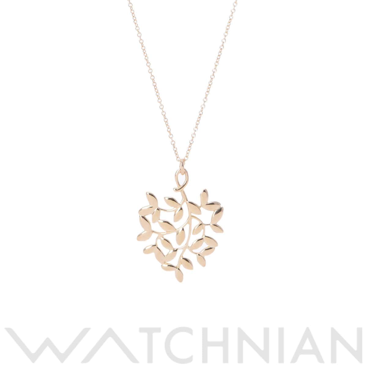 ティファニー オリーブリーフ ネックレス ゴールド K18イエローゴールド YG レディース ジュエリー 【中古】【jewelry】