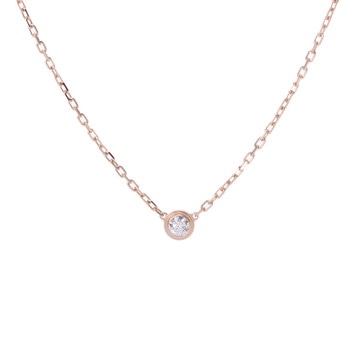 カルティエ ダムールネックレス SM ゴールド CRB7215700 K18ピンクゴールド PG レディース ジュエリー 【中古】【jewelry】