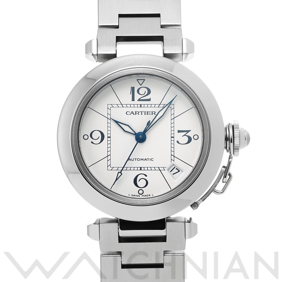 カルティエ パシャC W31074M7 ホワイト ユニセックス 時計 【中古】【wristwatch】