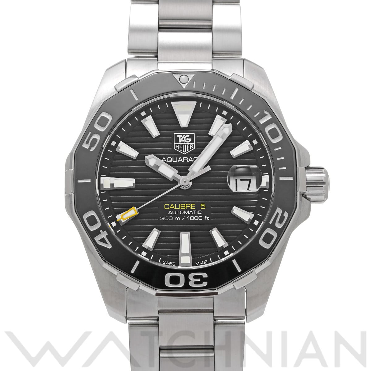 タグ ホイヤー アクアレーサー キャリバー5 WAY211A.BA0928 ブラック メンズ 時計 【中古】【wristwatch】