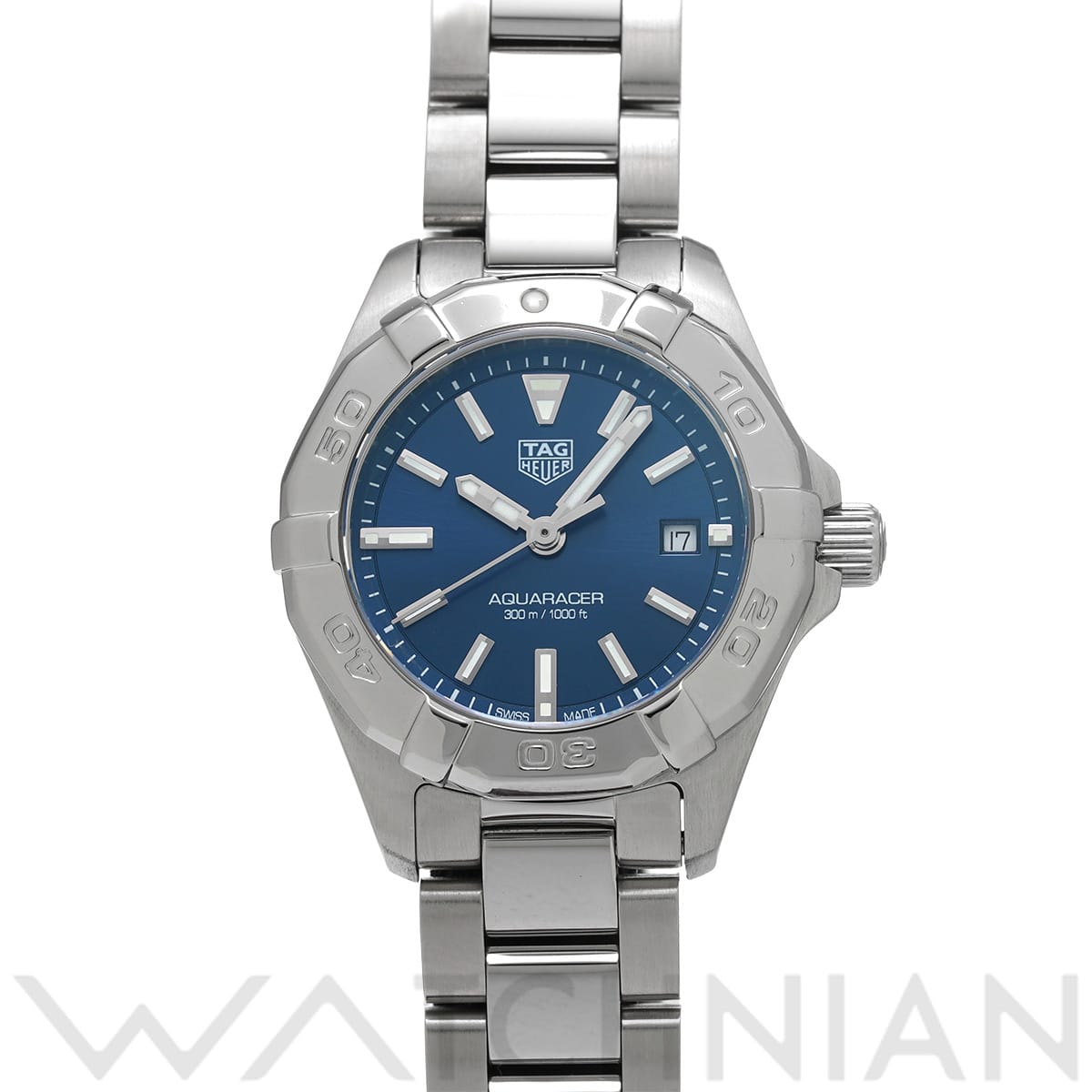 タグ ホイヤー アクアレーサー クォーツ WBD1412.BA0741 ブルー レディース 時計 【中古】【wristwatch】