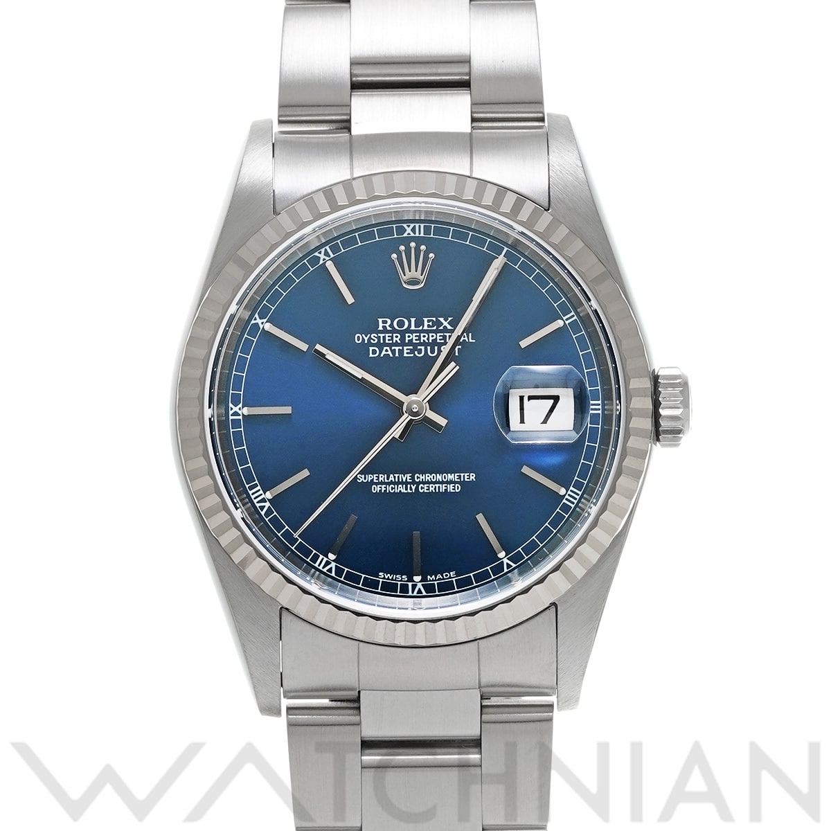 ロレックス デイトジャスト 16234 ブルー メンズ 時計 【中古】【wristwatch】