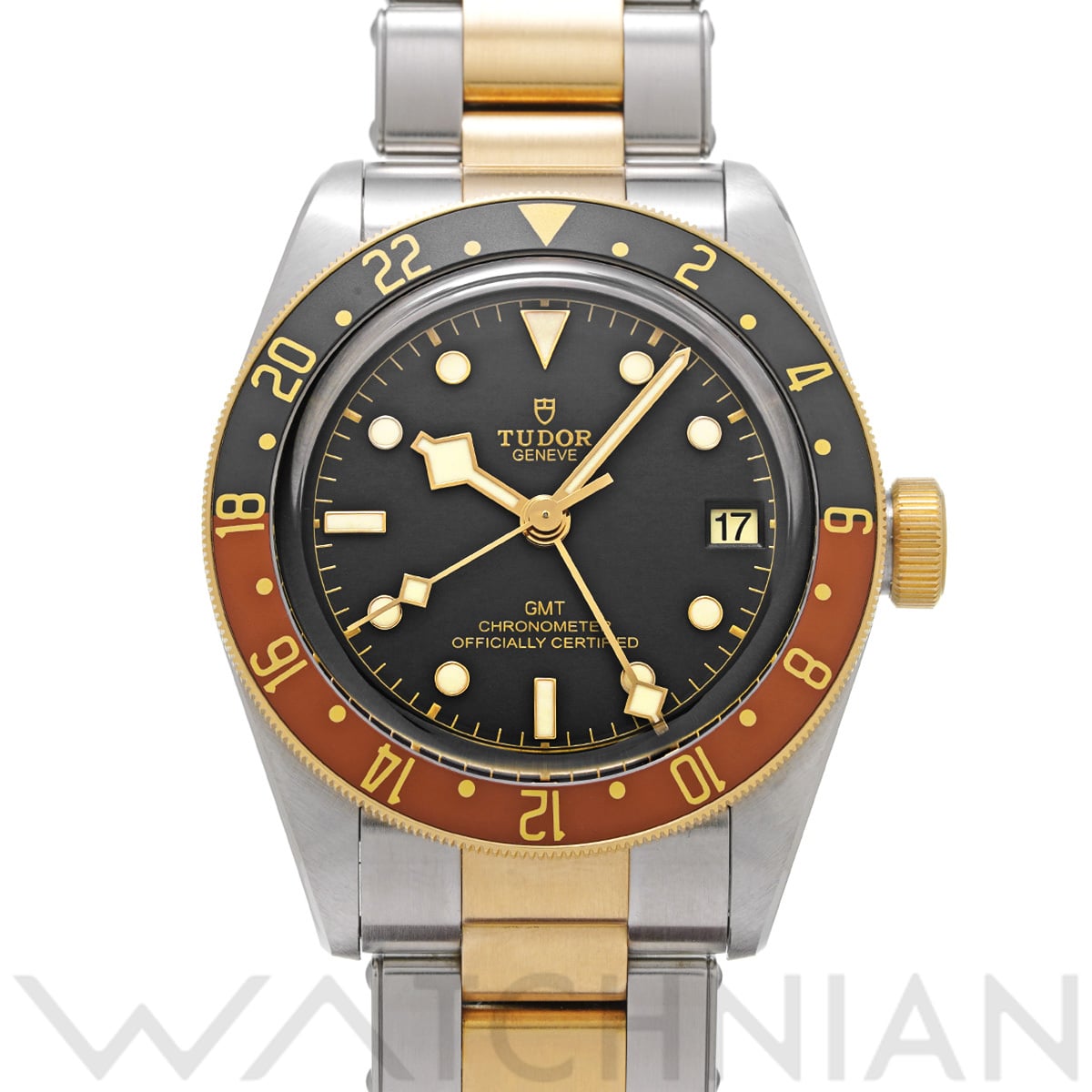 チューダー / チュードル ヘリテージ ブラックベイ GMT S&G 79833MN ブラック メンズ 時計 【中古】【wristwatch】