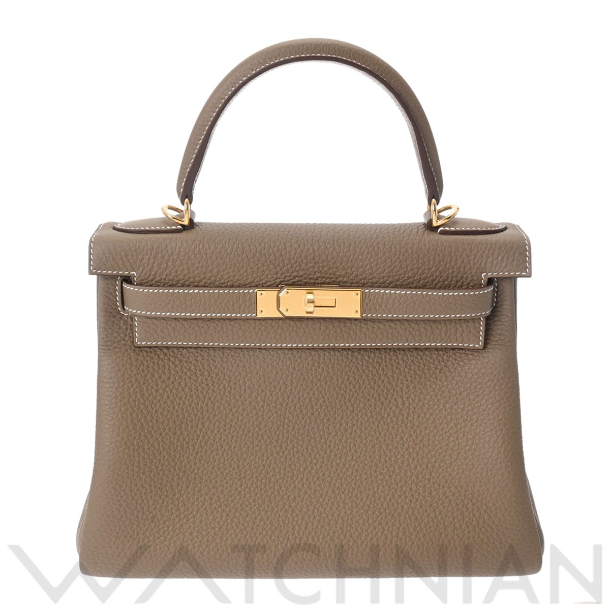 エルメス ケリー 28 内縫い 2WAY エトゥープ/ゴールド金具 トリヨンクレマンス レディース バッグ 【新品】【bag】