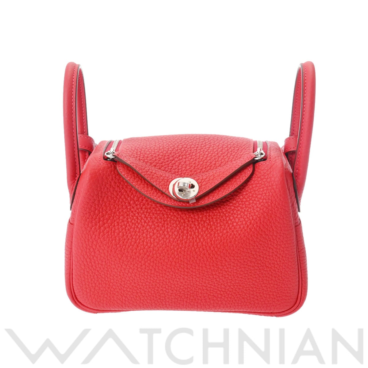 エルメス リンディ ミニ 2WAY ヴァーミリオン/パラジウム金具 トリヨンクレマンス レディース バッグ 【未使用】【bag】