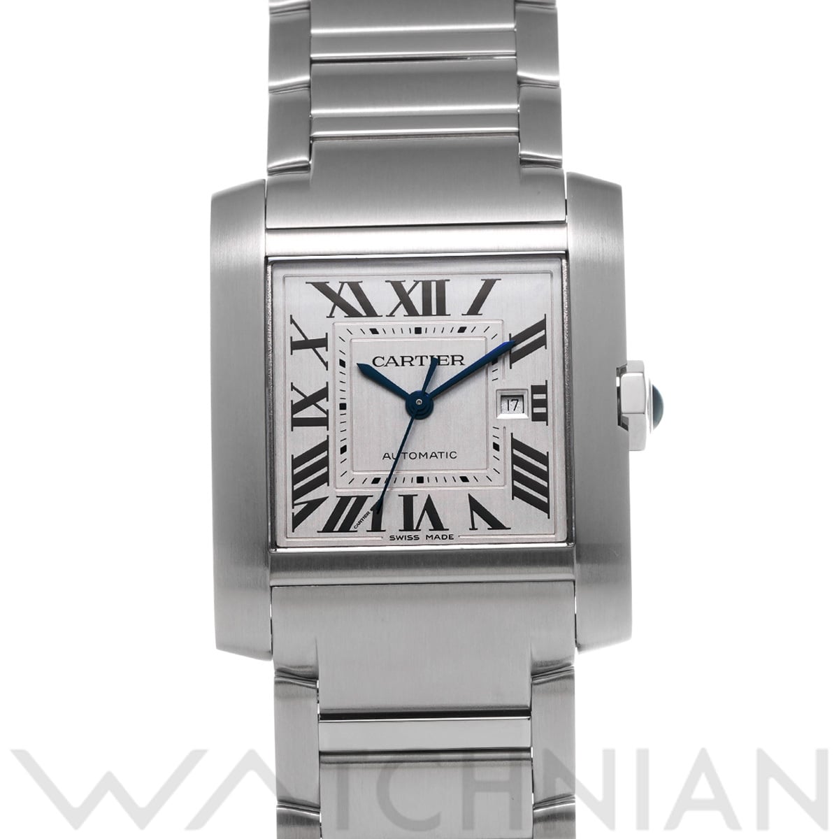 カルティエ タンク フランセーズ LM WSTA0067 シルバー メンズ 時計 【中古】【wristwatch】
