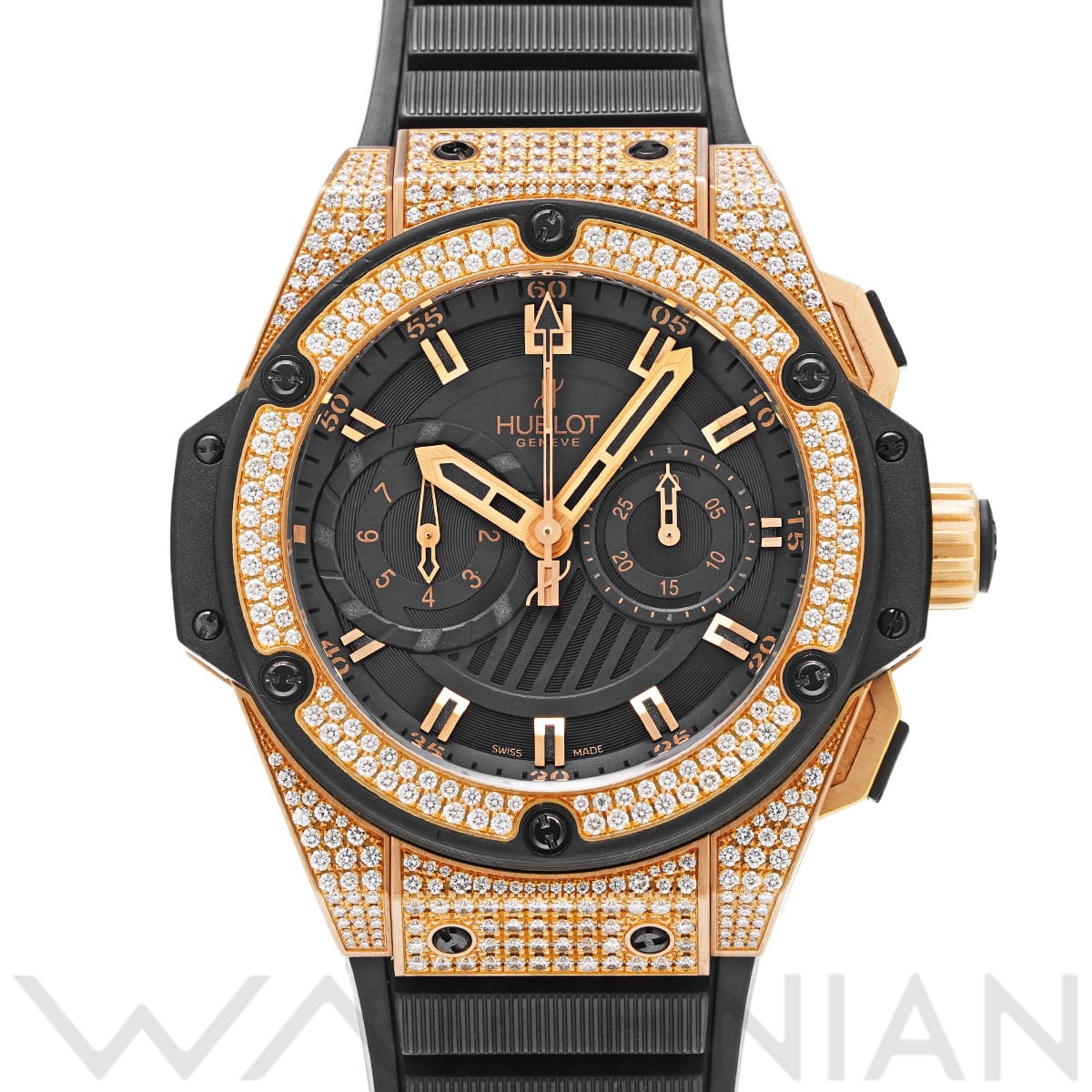ウブロ キングパワー フドロワイヤント 715.PX.1128.RX.1704 ブラック メンズ 時計 【中古】【wristwatch】