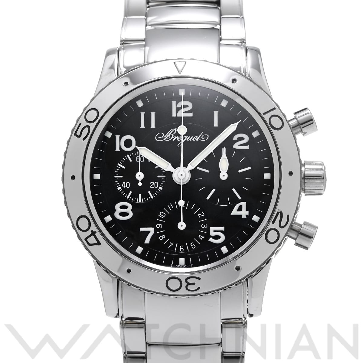 ブレゲ アエロナバル タイプXX 3800ST/92/9W6 ブラック メンズ 時計 【中古】【wristwatch】