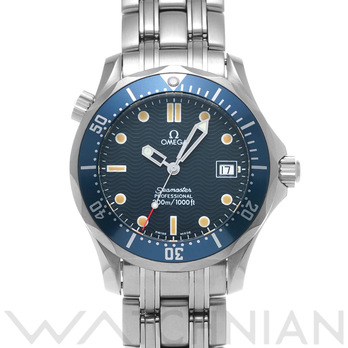 オメガ シーマスター プロフェッショナル 300 ミッドサイズ 2561.80 ブルー ユニセックス 時計 【中古】【wristwatch】