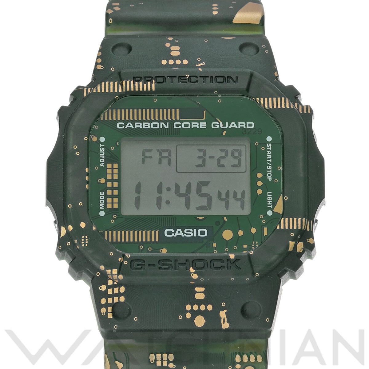 カシオ G-SHOCK 5600シリーズ DWE-5600CC-3JR ダークグリーン/カモフラージュ メンズ 時計 【中古】【wristwatch】