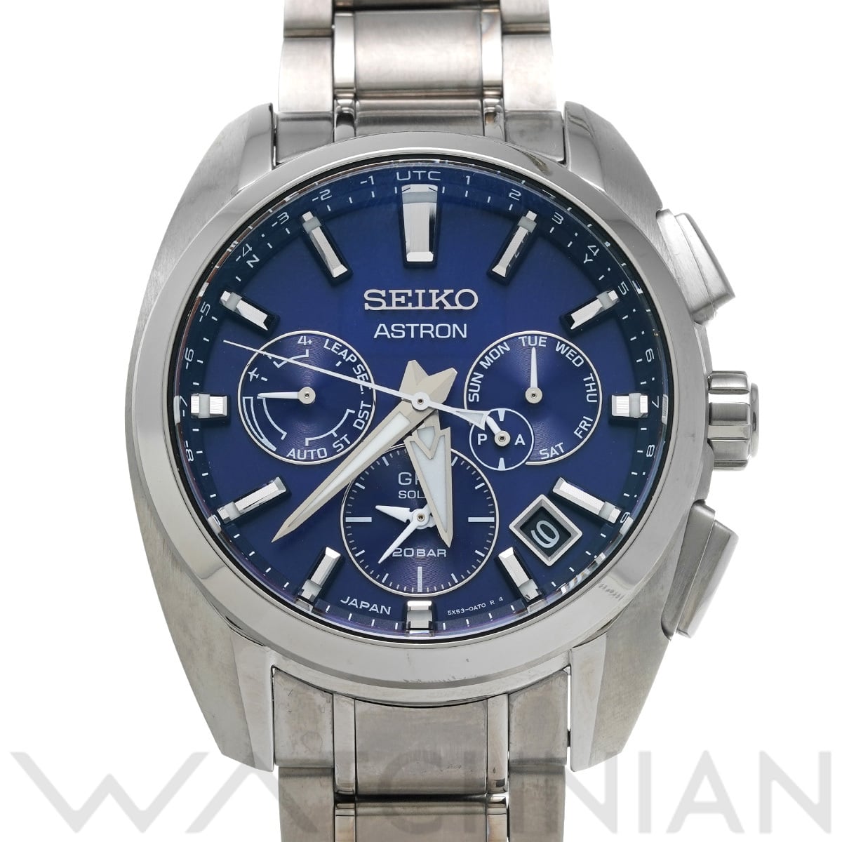 セイコー アストロン オリジン GPSソーラー 5X SBXC065 ブルー メンズ 時計 【中古】【wristwatch】
