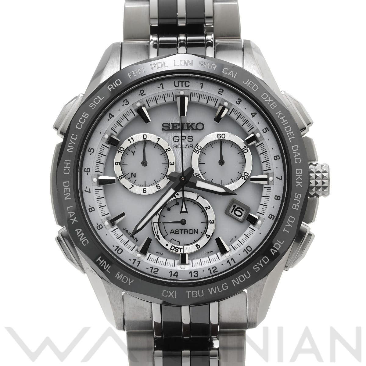 セイコー アストロン GPSソーラー 2014 リミテッドエディション SBXB001 ホワイト メンズ 時計 【中古】【wristwatch】