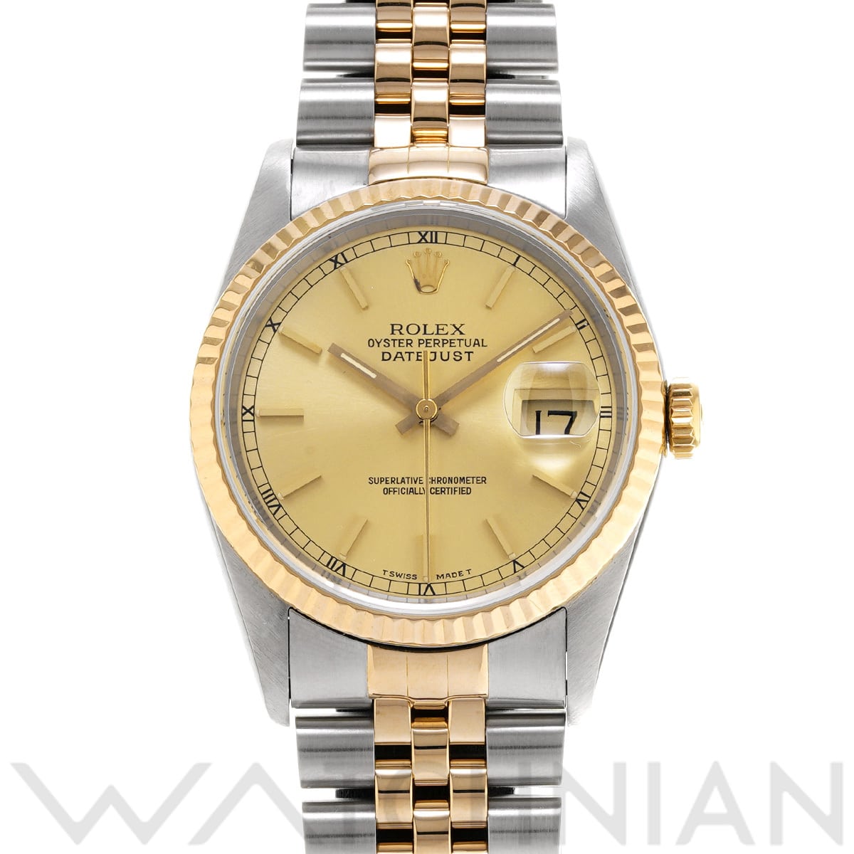 ロレックス デイトジャスト 16233 シャンパン メンズ 時計 【中古】【wristwatch】
