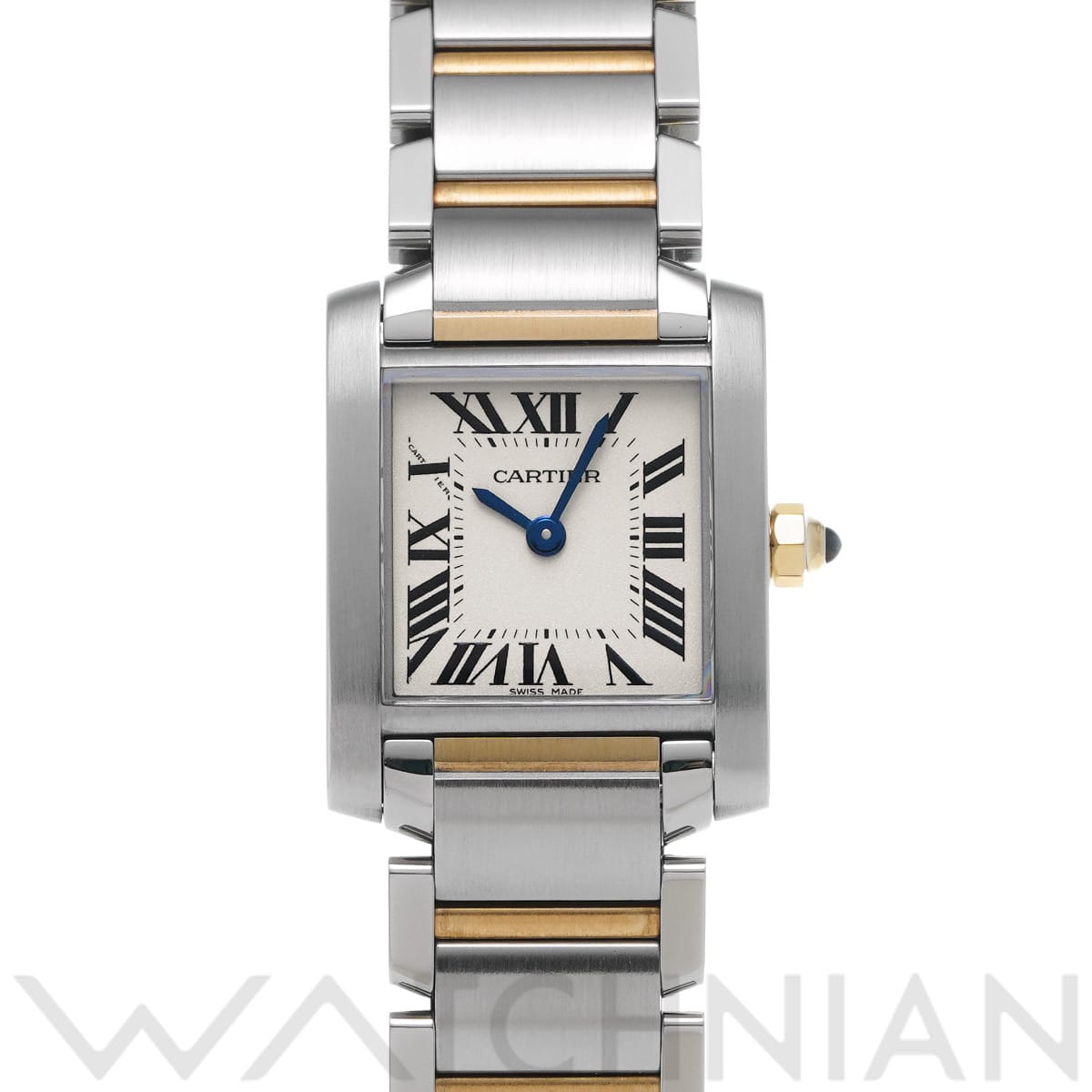 カルティエ タンク フランセーズ SM W51007Q4 シルバー レディース 時計 【中古】【wristwatch】