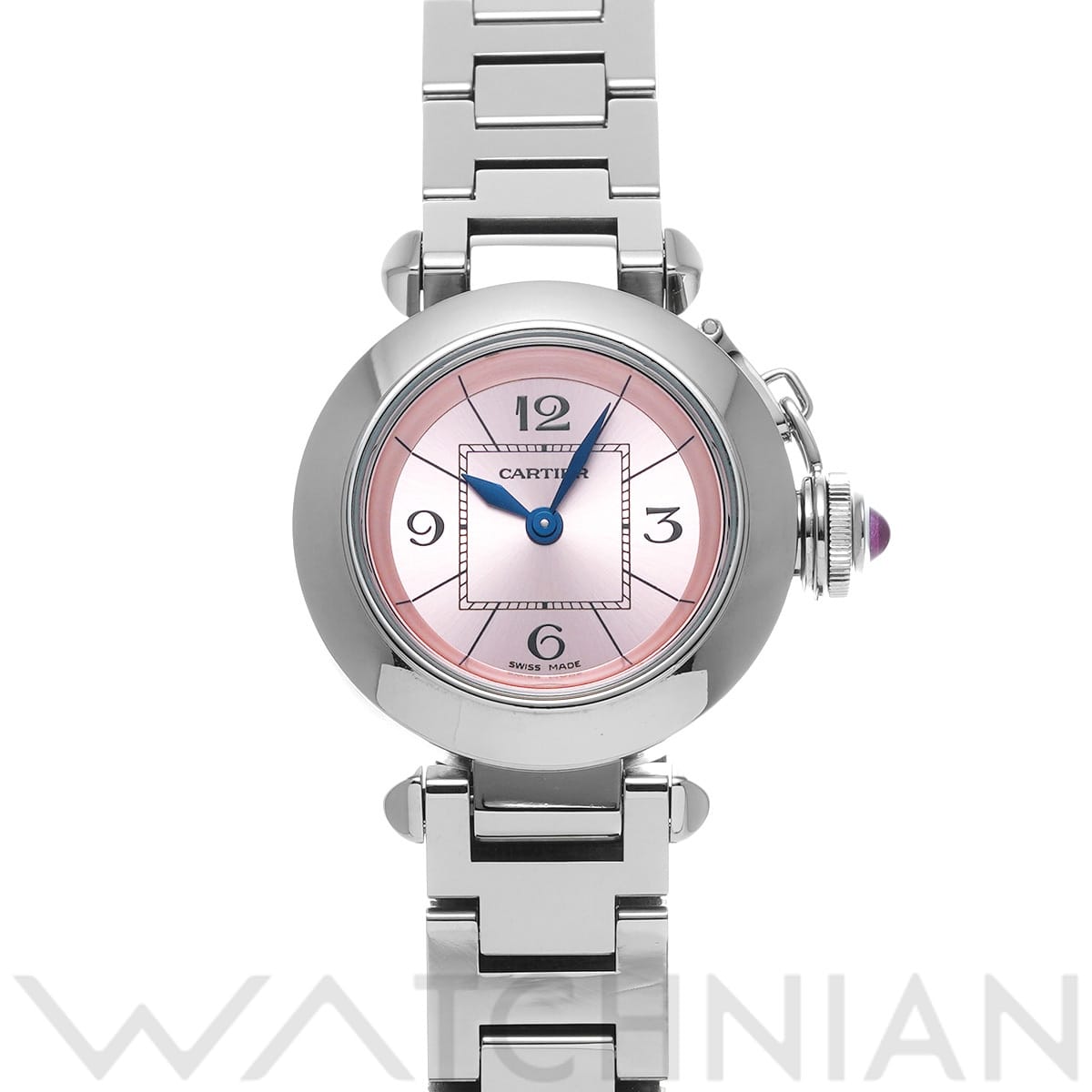 カルティエ ミスパシャ W3140008 ピンク レディース 時計 【中古】【wristwatch】