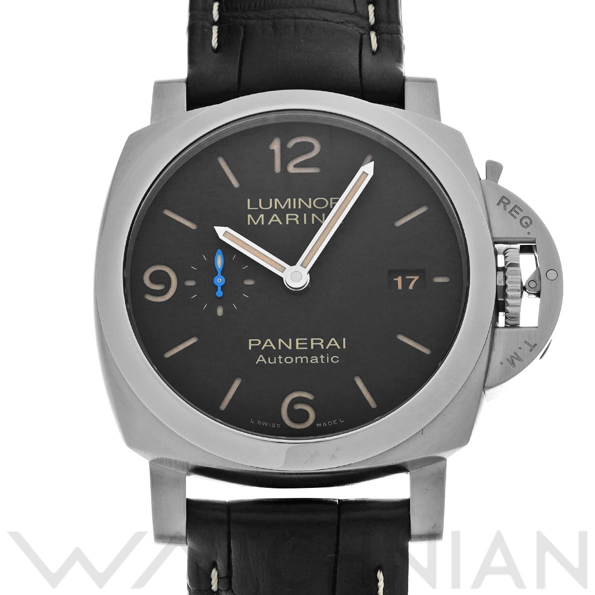 パネライ ルミノールマリーナ 1950 3デイズ アッチャイオ PAM01312 ブラック メンズ 時計 【中古】【wristwatch】