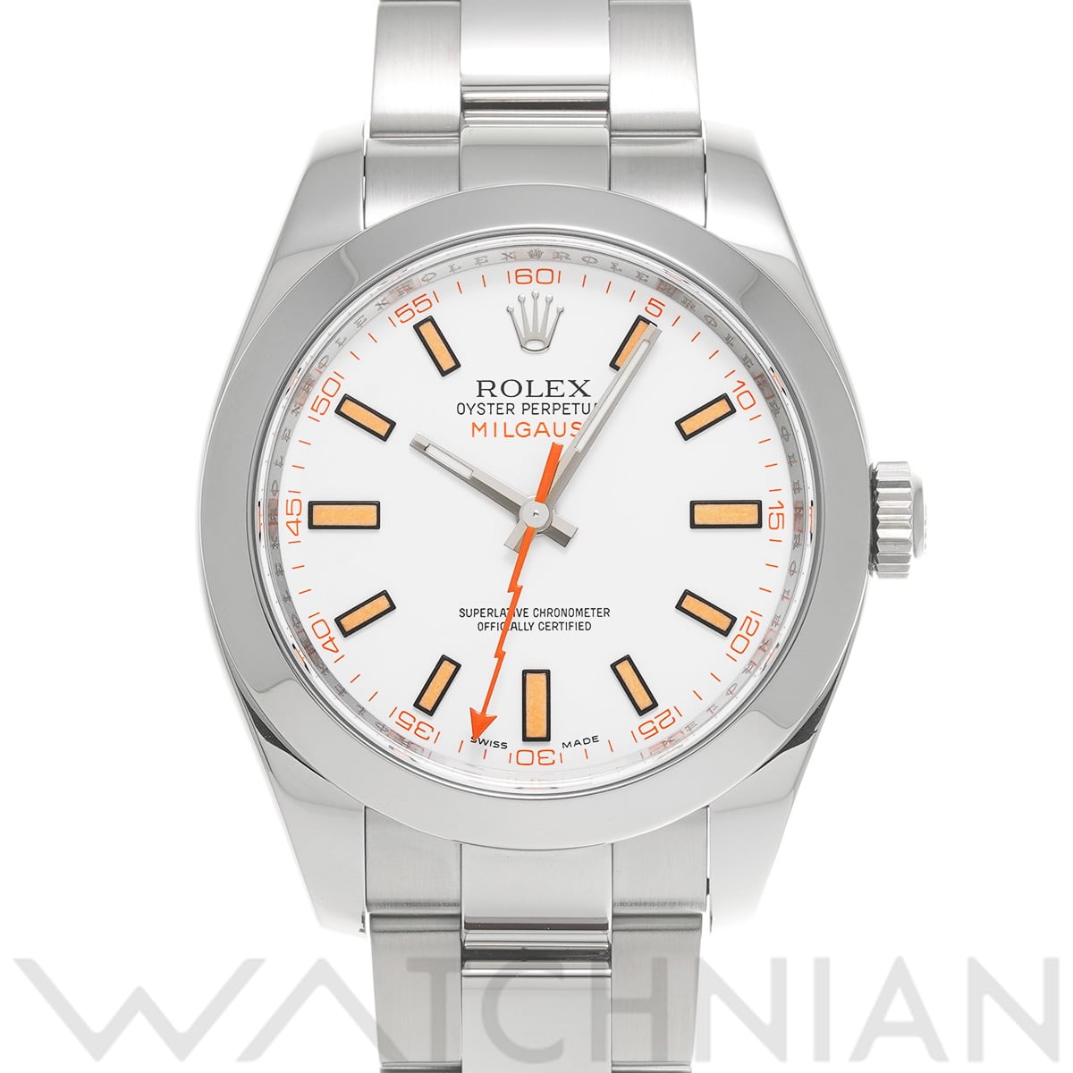 ロレックス ミルガウス 116400 ホワイト メンズ 時計 【中古】【wristwatch】