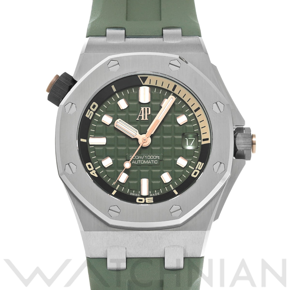 オーデマ ピゲ ロイヤルオーク オフショア ダイバー 15720ST.OO.A052CA.01 カーキグリーン メンズ 時計 【中古】【wristwatch】