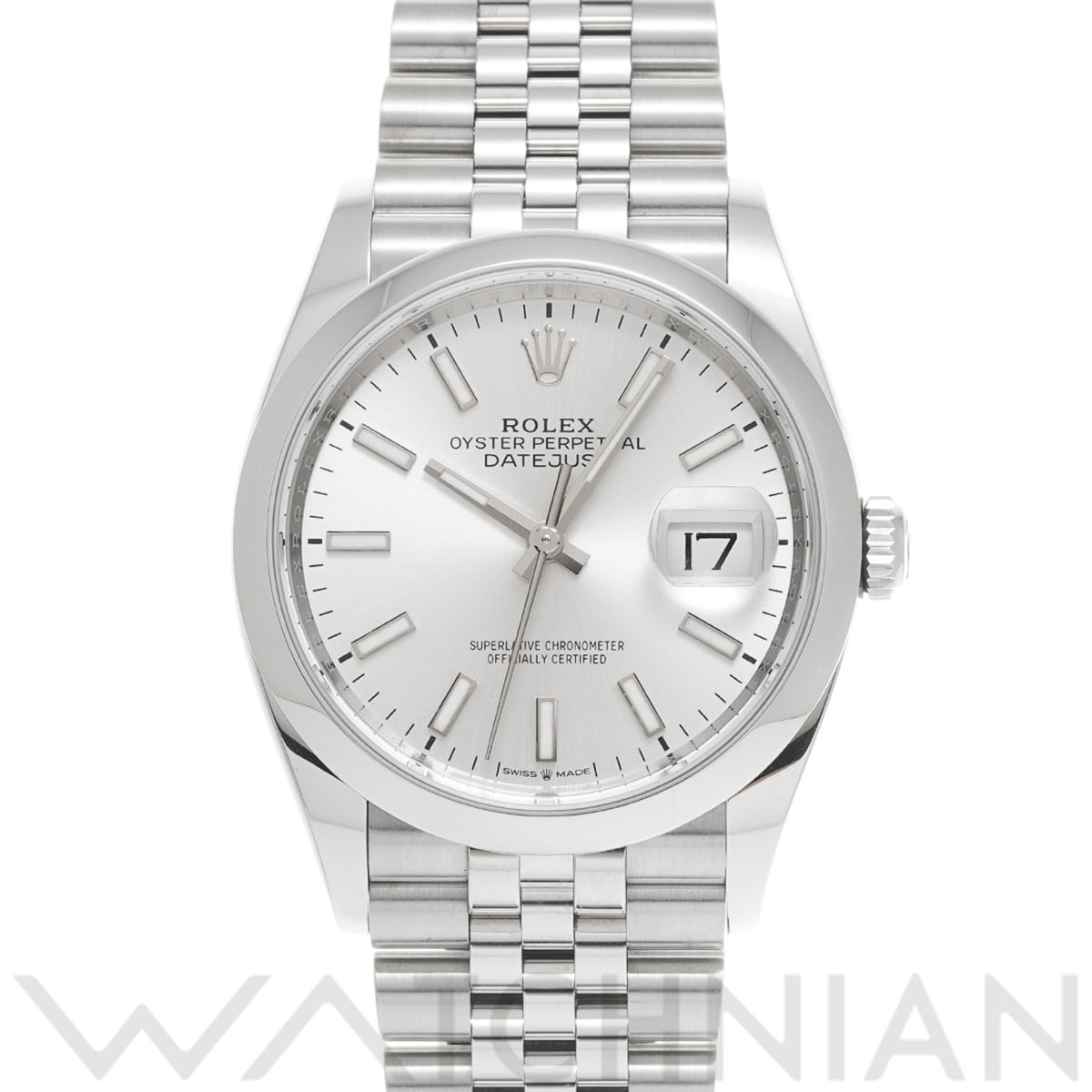 ロレックス デイトジャスト 36 126200 シルバー メンズ 時計 【中古】【wristwatch】