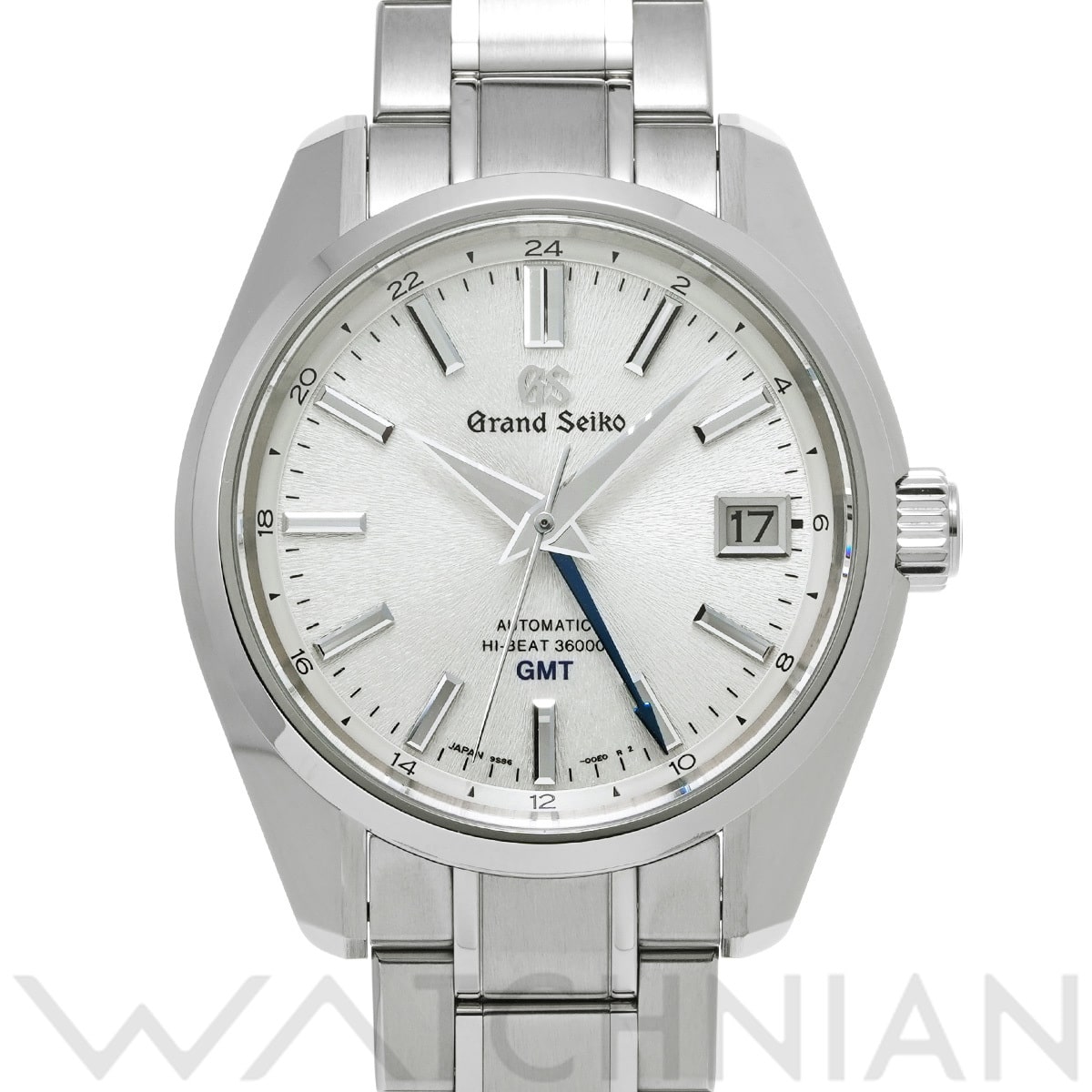 グランドセイコー ヘリテージコレクション メカニカル ハイビート36000 GMT SBGJ201 シルバー メンズ 時計 【中古】【wristwatch】