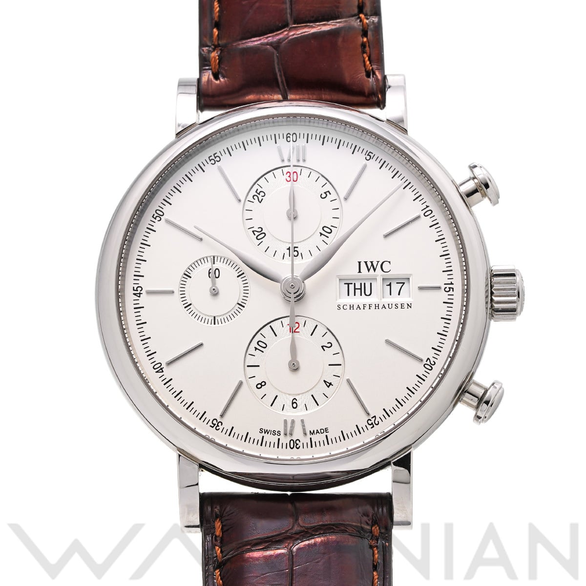 IWC ポートフィノ クロノグラフ IW391007 シルバー メンズ 時計 【中古】【wristwatch】