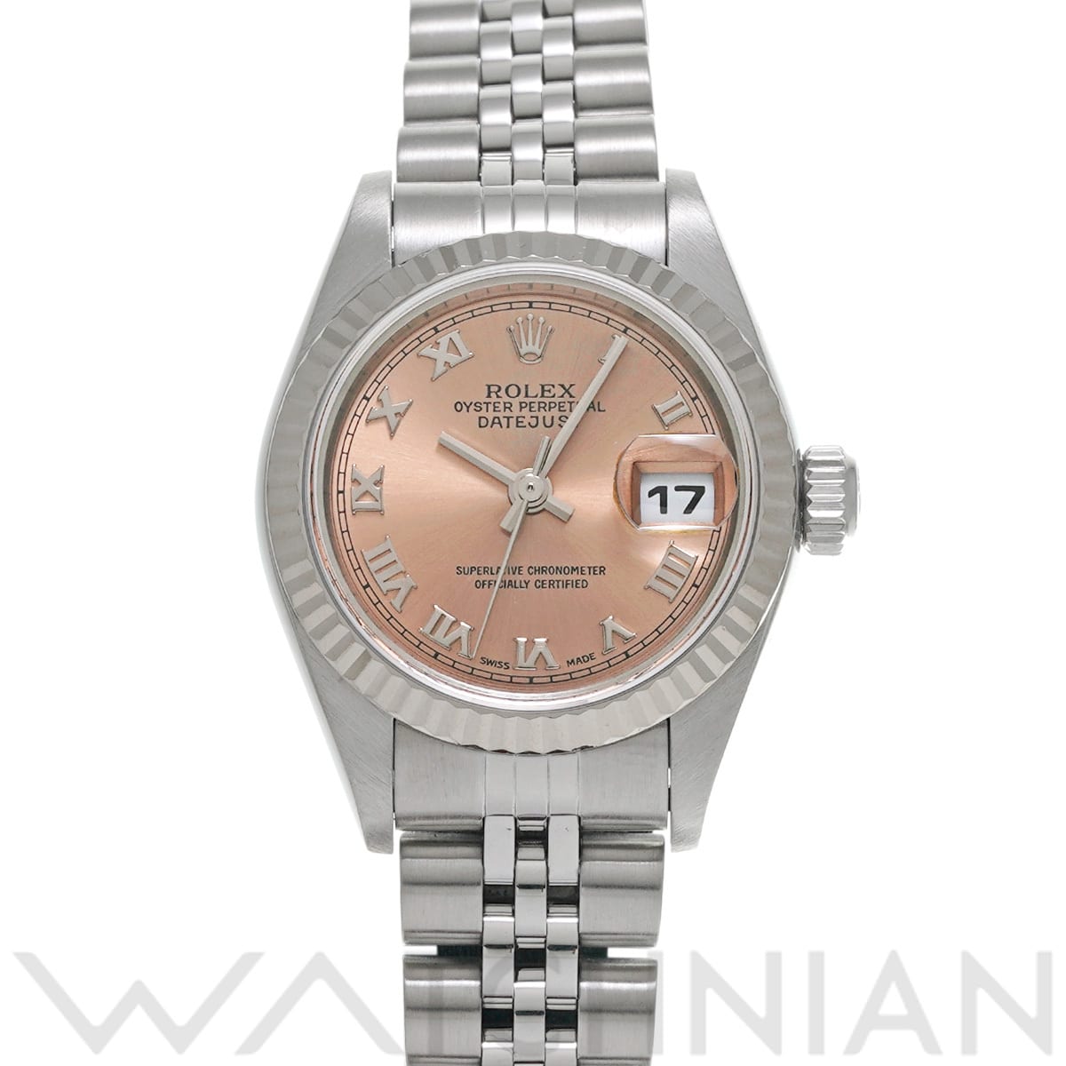 ロレックス デイトジャスト 79174 ピンク レディース 時計 【中古】【wristwatch】