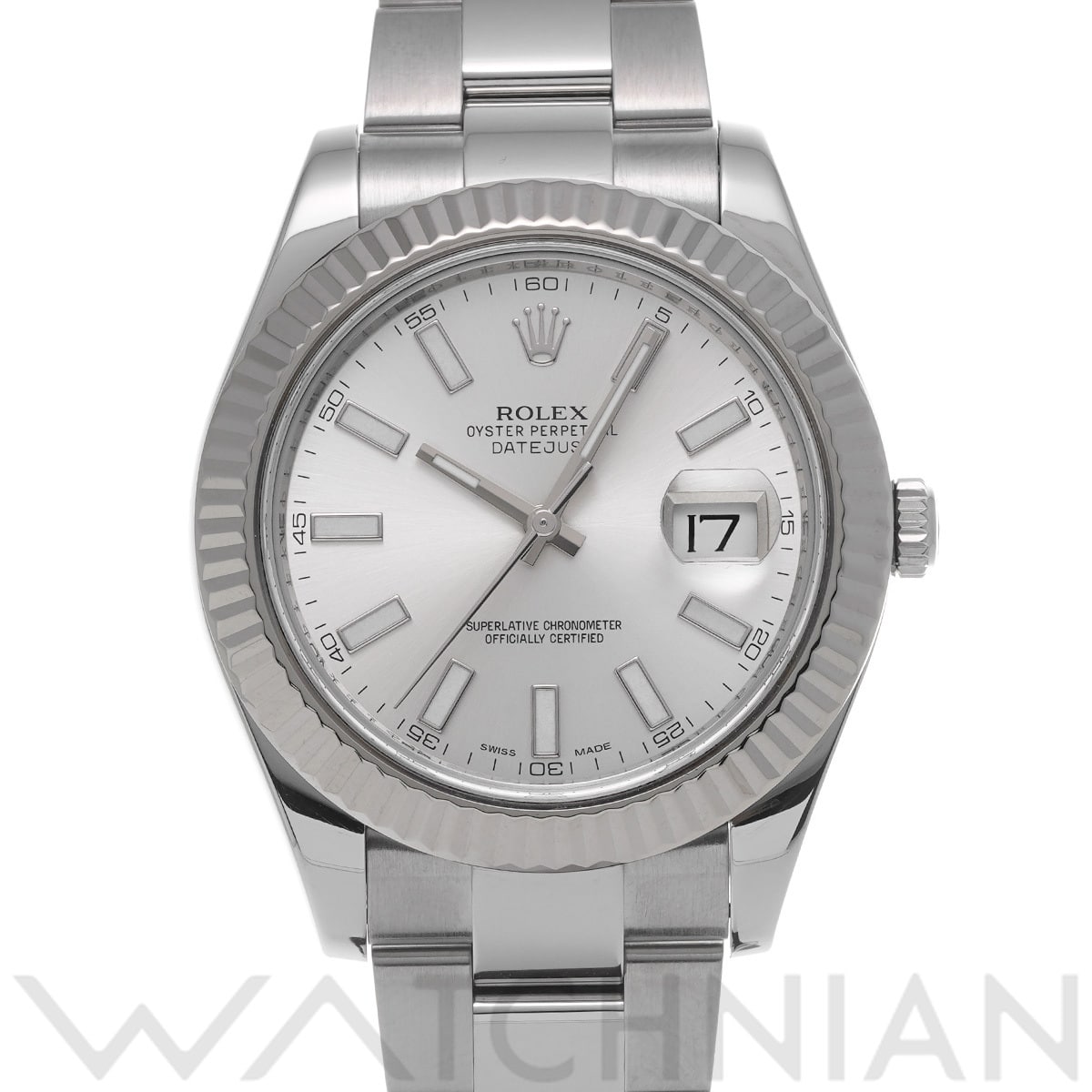 ロレックス デイトジャスト II 116334 シルバー メンズ 時計 【中古】【wristwatch】