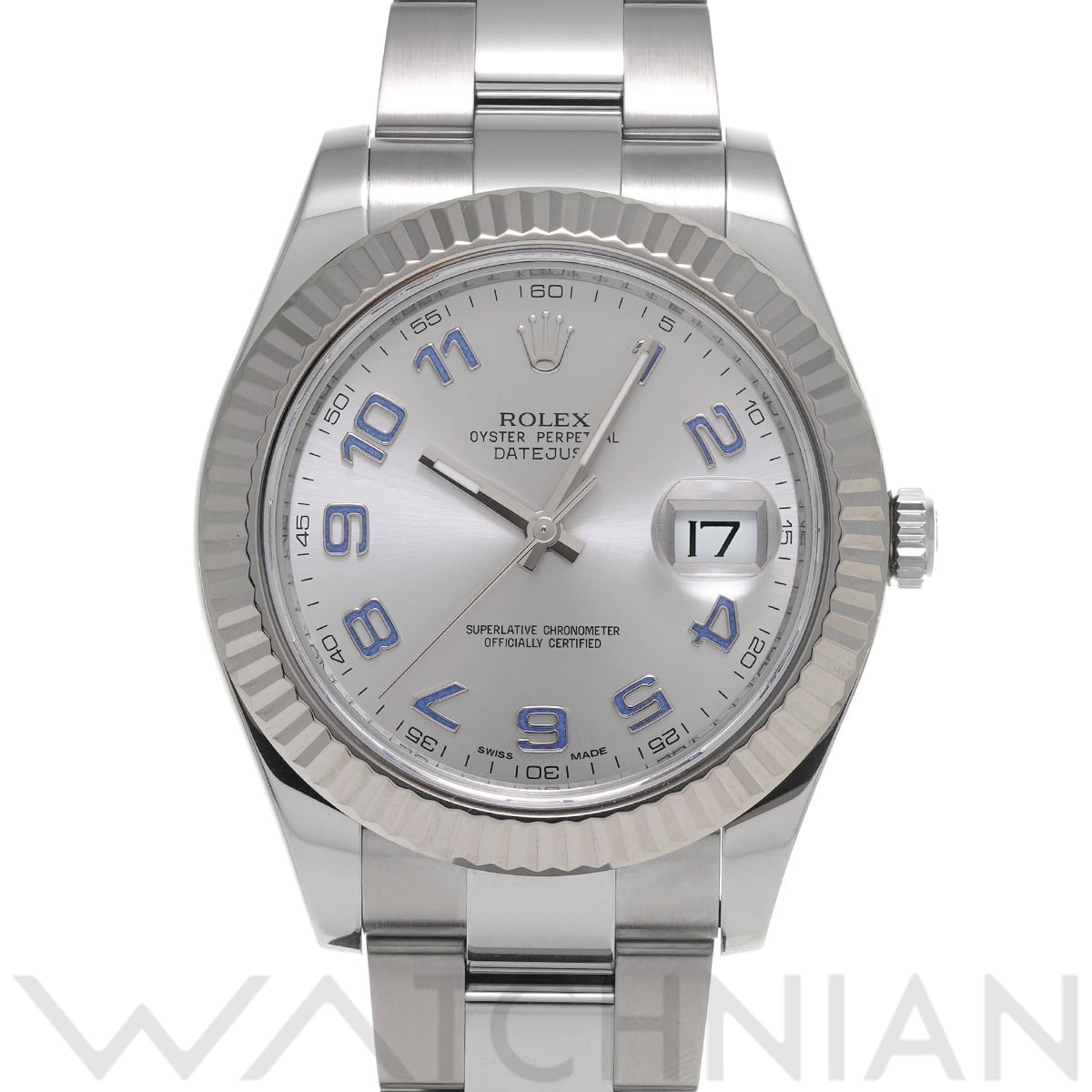 ロレックス デイトジャスト II 116334 シルバー メンズ 時計 【中古】【wristwatch】
