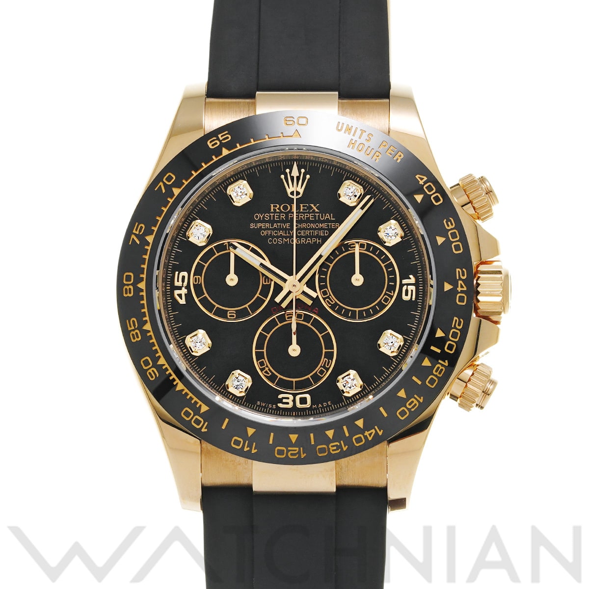 ロレックス コスモグラフ デイトナ 116518LNG ブラック/ダイヤモンド メンズ 時計 【中古】【wristwatch】