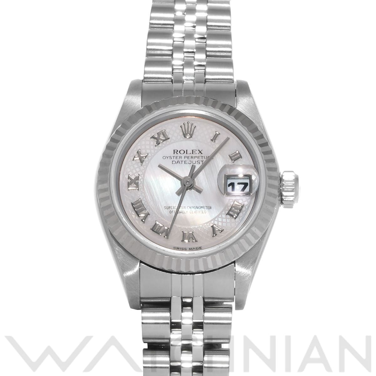 ロレックス デイトジャスト  79174NRD ホワイトシェル レディース 時計 【中古】【wristwatch】