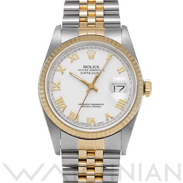 ロレックス デイトジャスト 16233 ホワイト メンズ 時計 【中古】【wristwatch】