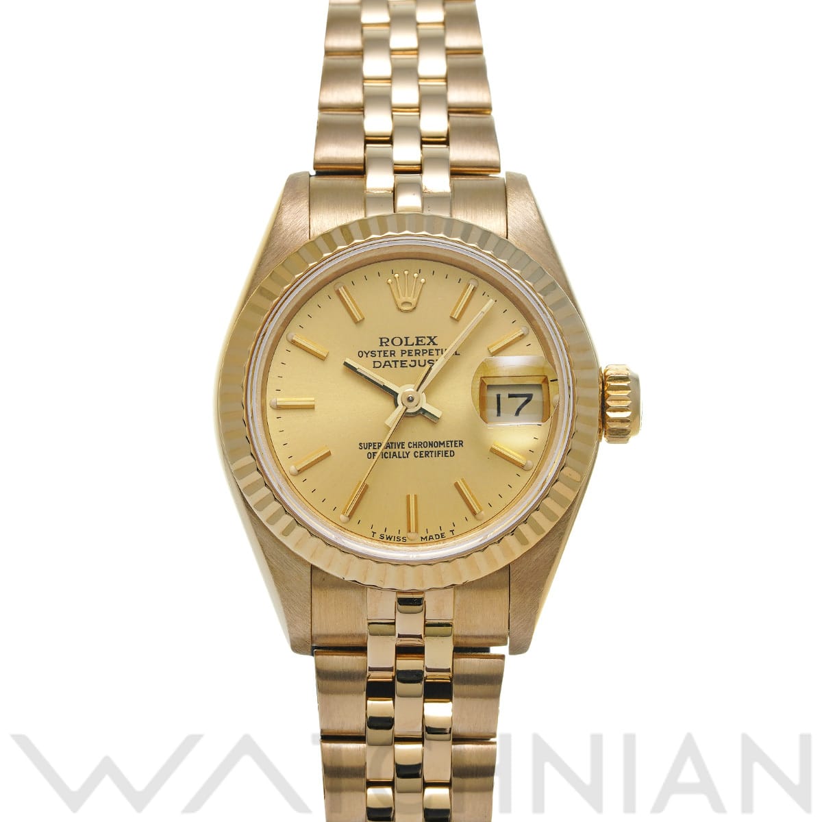 ロレックス デイトジャスト 69178 シャンパン レディース 時計 【中古】【wristwatch】