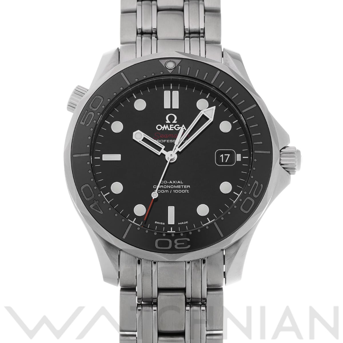 オメガ シーマスター ダイバー300 コーアクシャル 212.30.41.20.01.003 ブラック メンズ 時計 【中古】【wristwatch】