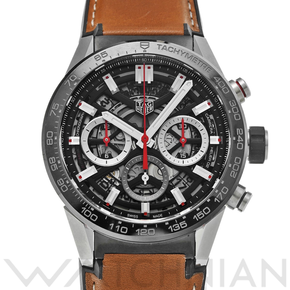 タグ ホイヤー カレラ キャリバーホイヤー02 クロノグラフ CBG2010.FT6144 ブラック メンズ 時計 【中古】【wristwatch】